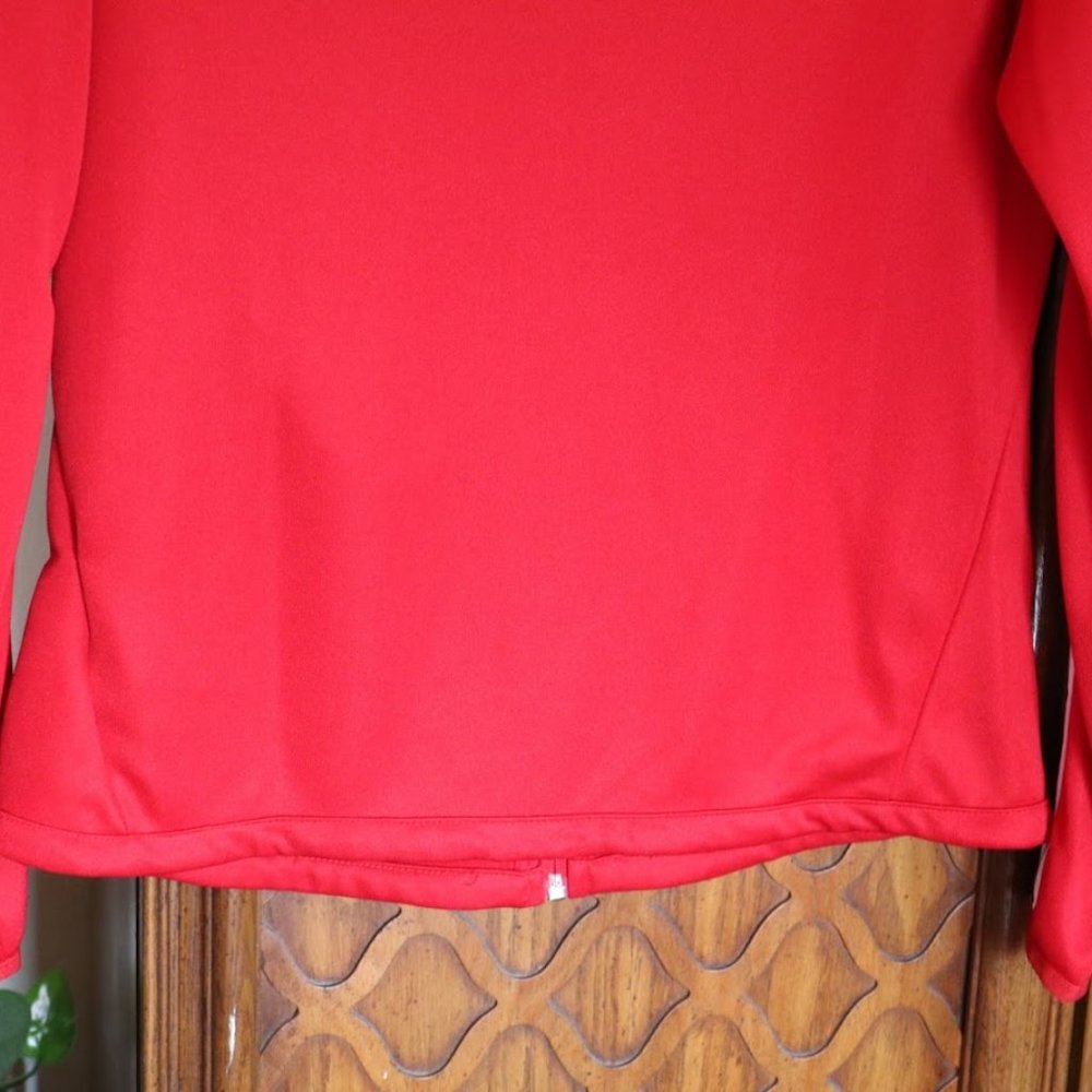 RELIST - Adidas 3 Stripes Soccer Tiro Track Jacket CVU Red/White 3-stripes - S - Picture 12 of 16